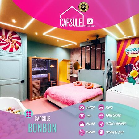 Capsule Bonbon - Balneo - Sauna - Billard - Nintendo Switch Дуэ Экстерьер фото