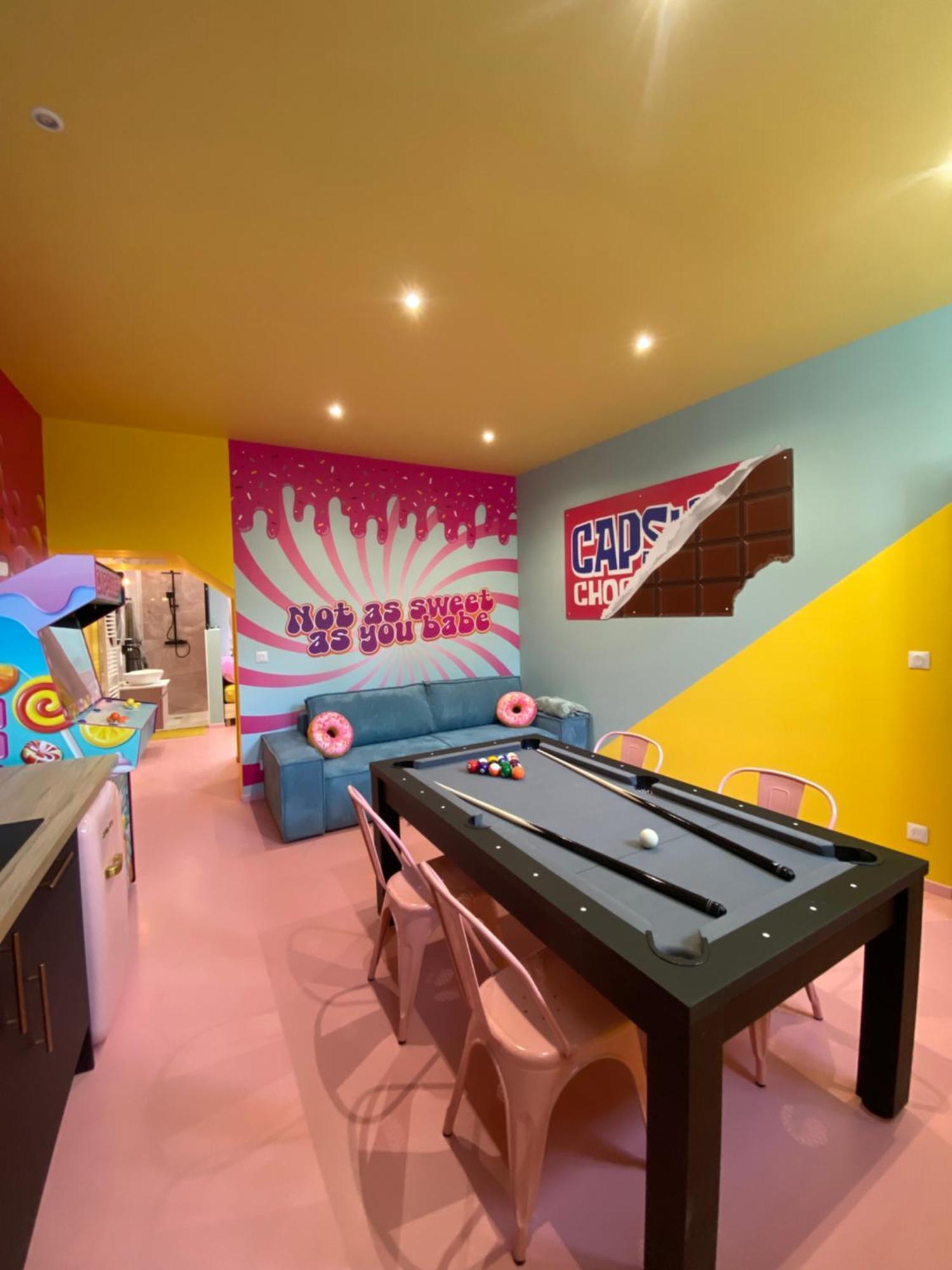 Capsule Bonbon - Balneo - Sauna - Billard - Nintendo Switch Дуэ Экстерьер фото